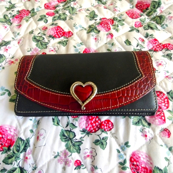 Handbags - Brighton Black and Red Women's Clutch